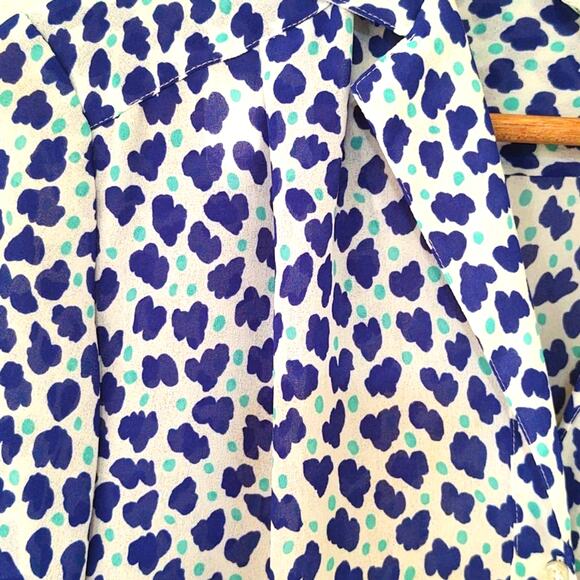 Givenchy Sport vintage blue and white button up blouse - Picture 6 of 6